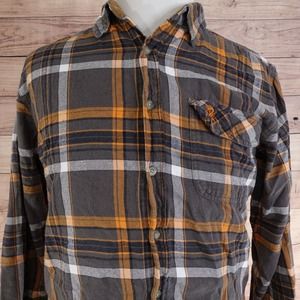 LEGENDARY‎ WHITETALES DEER GEAR PLAID FLANNEL BUTTON DOWN SHIRT MENS SIZE L